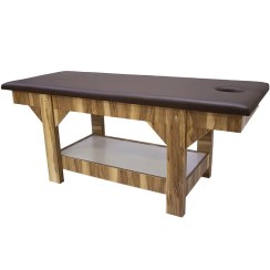 تصویر تخت فیشیال و ماساژ پایه چوبی مدل RELAX MD100 ظرفیت ۲۴۰ کیلوگرم 