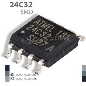 تصویر تراشه حافظه آیسی 24C32 - SMD IC EEPROM 24C32