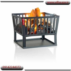 تصویر آتشدان فلزی نگین 