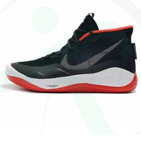 تصویر کفش بسکتبال مردانه نایک Nike KD 12 BLACK Red 