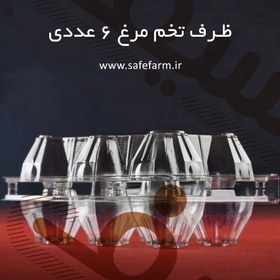 تصویر ظرف ۶ عددی (خانه) تخم مرغ 