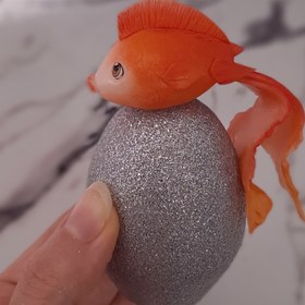 تصویر دکوری هفت سین تخم مرغ سفالی ماهی