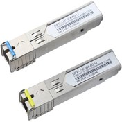 تصویر فیبر sfp تک حالت gbic 1.25G SFP ماژول 20 کیلومتری 