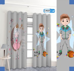 تصویر پرده تصویری طرح دختر و پسر برند پرنا 