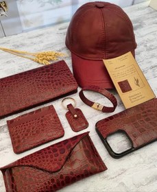 تصویر ست چرم طبیعی کدse08 