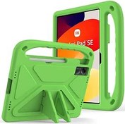 تصویر کیف بچه‌گانه برای شیائومی Redmi Pad SE 11 اینچی (2023)، فوم EVA سبک وزن مقاوم در برابر ضربه، روکش تبلت با قاب پایه دسته برای کودکان، سبز - ارسال 20 روز کاری ا Kids Case For Xiaomi Redmi Pad SE 11-Inch (2023), EVA Foam Lightweight Shockproof Duarable, Tablet Cover with Handle Stand Case For Children Firendly, Green Kids Case For Xiaomi Redmi Pad SE 11-Inch (2023), EVA Foam Lightweight Shockproof Duarable, Tablet Cover with Handle Stand Case For Children Firendly, Green