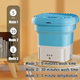 تصویر مینی واش قابل حمل (تاشو) Portable Washing Machine - لباسشویی کوچک - کهنه شور 