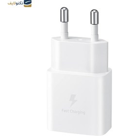 تصویر شارژر دیواری 15 وات مدل سامسونگ 5 ولت 2 آمپر دو شاخه بدون تبدیل - های کپی 15W 2pin Wall Charger