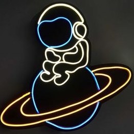 تصویر تابلو نئونی neon sign