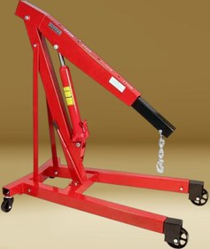 تصویر جرثقیل هیدرولیکی کارگاهی سیار ظرفیت ۲تن Hydraulic workshop crane with a maximum capacity of 2 tons