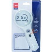 تصویر ذره بین دلی مدل 9099 چراغ دار قطر ۷۰ 