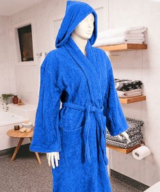 تصویر حوله تن پوش تک دانتلا ترک رنگ آبی Dantela