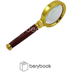 تصویر magnifier / ذره بین / 90mm / طرح فلزی / طلایی 