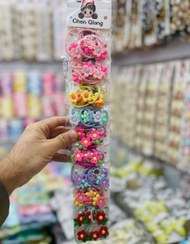 تصویر کش مو طرح گل دخترانه – ورق 30 عددی 