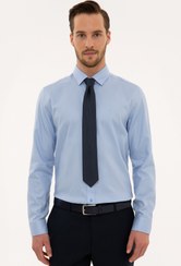 تصویر پیراهن مردانه آبی پیرکاردینPierre Cardin | G021GL004.000.986661 اورجینال 