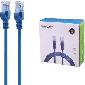 تصویر کابل شبکه Royal Cat5e 20m پک دار 