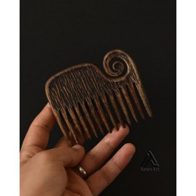 تصویر شانه چوبی طرح نهنگ 