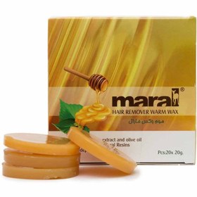 تصویر موم وکس سکه ای مارال عسلی بسته 20 عددی Honey deer coin wax