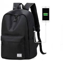 تصویر کوله‌پشتی بزرگ و مد روز برای سفر و مدرسه سیاه برند general Trendy Large Capacity Travel School Backpack Black