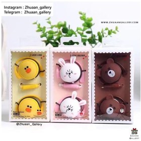 تصویر هندزفری فانتزی لاین فرندز مدل KN211 طرح حیوانات 