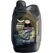 تصویر روغن موتور بهران ۱۰W-۳۰ مخصوص موتورسیکلت حجم ۱ لیتر 