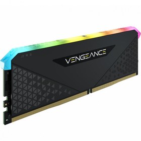 تصویر رم کامپیوتر کورسیر تک کاناله مدل VENGEANCE RGB RS فرکانس 3200 مگاهرتز DDR4 تایمینگ CL16 حافظه 16 گیگابایت Corsair VENGEANCE RGB RS Single Channel CL16 3200MHz DDR4 16GB Computer Ram