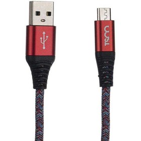 تصویر کابل تبدیل USB به microUSB تسکو مدل TC-A19 طول 2 متر TSCO TC-A19 USB to microUSB Cable 2m