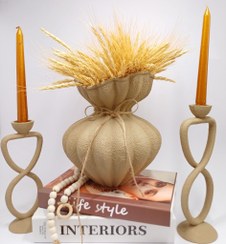 تصویر ست گلدان / جا شمعی رومیزی پینترسی 