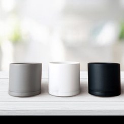 تصویر گلدان پلاستیک فشرده طرح سرامیک سایز و رنگ متنوع 