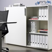 تصویر مکانیزم ریلی تاپ لاین EM1 اکو 200 سانتی متری تک درب چوبی روکار حداکثر عرض درب 100 سانتی متر تک درب فانتونی کد K021 