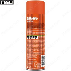 تصویر ژل اصلاح ژیلت فیوژن ۵ حجم ۲۰۰ میل حاوی روغن بادام 