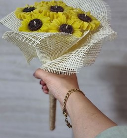 تصویر دسته گل آفتاب گردون 