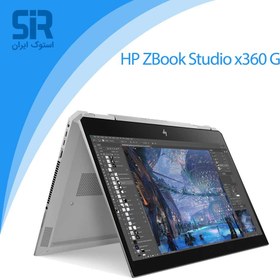 تصویر لپ تاپ استوک HP ZBook Studio x360 G5، با سیپیو نسل 9 و 8 سری H همراه قلم 