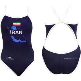 تصویر مایوی شنای زنانه توربو Iran Map Thin Strap 