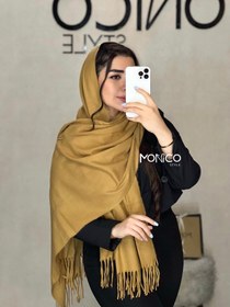 تصویر شال موهر وارداتی شتری کد2826 