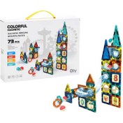 تصویر اسباب بازی کاشی مغناطیسی 73 تکه کد 9917B 