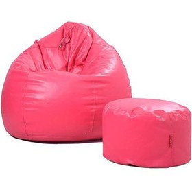 تصویر مبل شنی شیک دخترانه با زیرپایی کد 13016