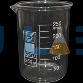 تصویر بشر شیشه ای آزمایشگاهی - 25ml 