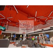 تصویر طراحی غرفه ورزشی ۳D 