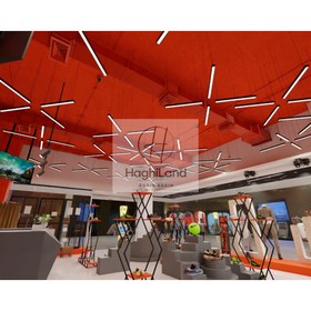 تصویر طراحی غرفه ورزشی ۳D 