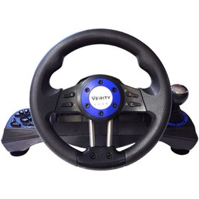 تصویر فرمان بازی وریتی مدل RW-7110 مخصوص PS4 PS3 XboxOne PC ا Verity RW-7110 PC, PS3 ,PS4, XBOX One Racing Wheel Verity RW-7110 PC, PS3 ,PS4, XBOX One Racing Wheel