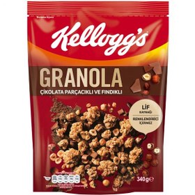 تصویر غلات صبحانه Kellogg Granola (کیلاگ گرانولا) شکلات و فندق 340 گرم 