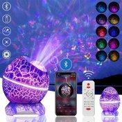 تصویر پروژکتور کهکشانی تخم اژدها اسپیکردار Dragon egg galactic projector with speaker