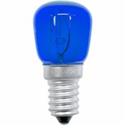 تصویر لامپ رشته ای 15 وات ام وی سی (MVC) رنگ آبی 