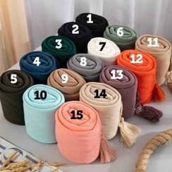 تصویر روسری وال نخ ساده 9 کد C24164 