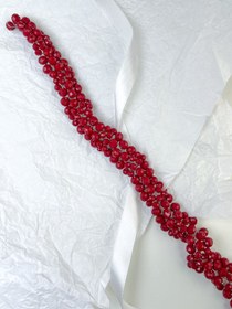 تصویر ریسه مو زرشکی 