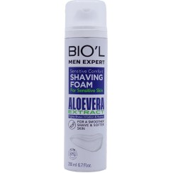 تصویر فوم اصلاح مردانه آلوئه ورا پوست حساس بیول حجم200 میل ( Biol Aloe Vera Extract Shaving Foam 200ml ) اصلاح صورت و بدن آقایان