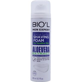 تصویر فوم اصلاح مردانه آلوئه ورا پوست حساس بیول حجم200 میل ( Biol Aloe Vera Extract Shaving Foam 200ml ) اصلاح صورت و بدن آقایان