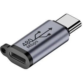تصویر مبدل لایتنینگ به USB-C نورمس مدل 480PS 
