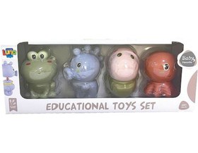 تصویر پوپت حیوانات دریایی حمام 4 عددی آبپاش 